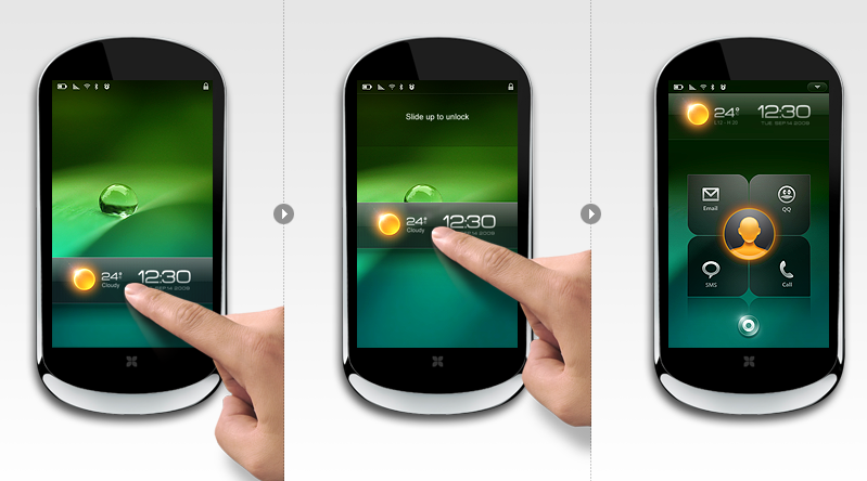RIGO Design設計的聯想LePhone手機UI RIGO Design設計的聯想LePhone手機UI
