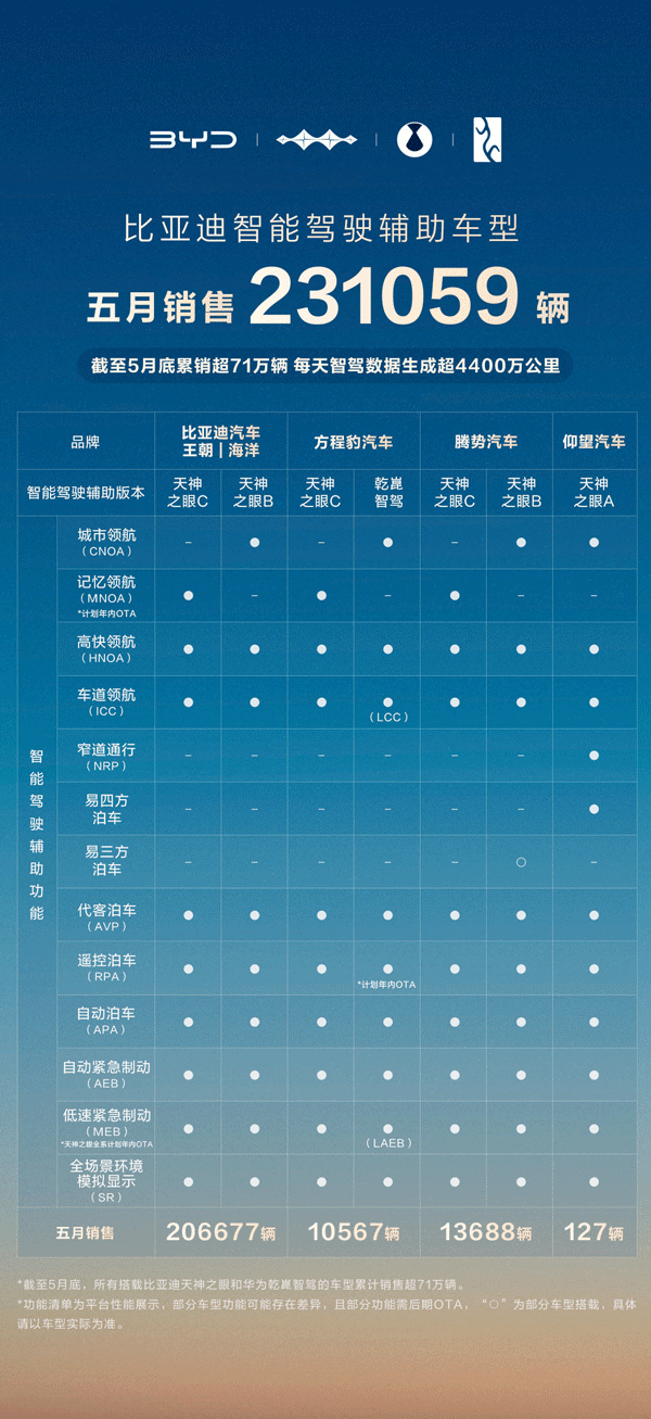 智駕市場格局生變 比亞迪憑超23萬輛銷量強(qiáng)勢領(lǐng)跑
