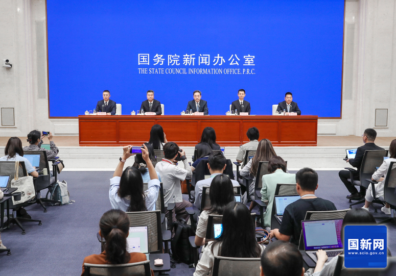 新聞發布會現場（劉健 攝）圖源：國新辦