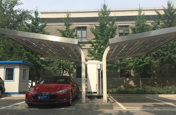 合肥或建特斯拉式太陽能充電站 頂棚將設置光伏電板
