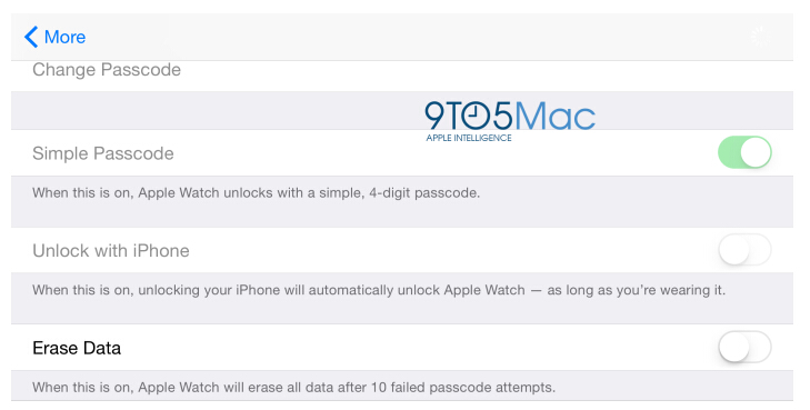 蘋果Apple Watch伴侶應用曝光新功能:可用iPhone解鎖 蘋果Apple Watch伴侶應用曝光新功能:可用iPhone解鎖