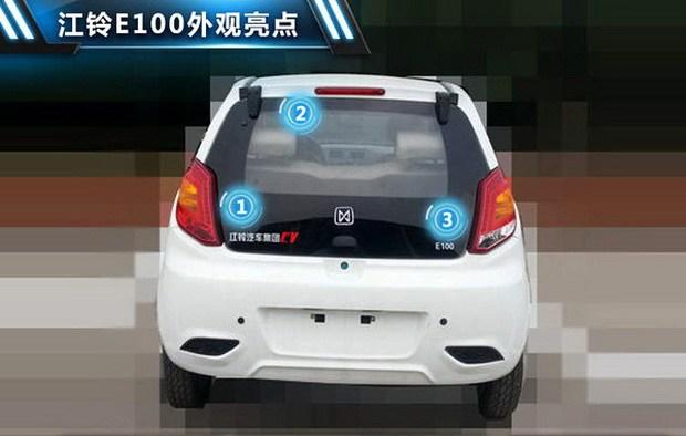 配鋰離子電池組 江鈴E100電動車曝光 （圖）