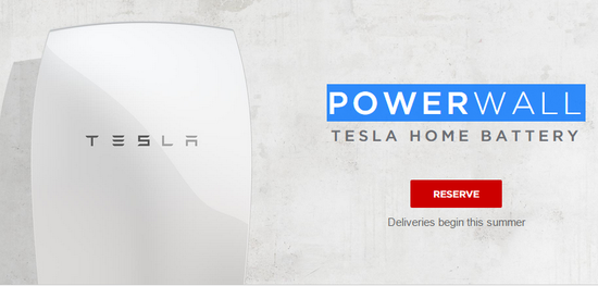 特斯拉發布儲能電池Powerwall：3000美元起 夏末上市
