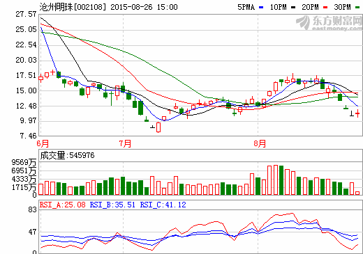 滄州明珠：上半年實現營收9.73億元  同比增長0.75%