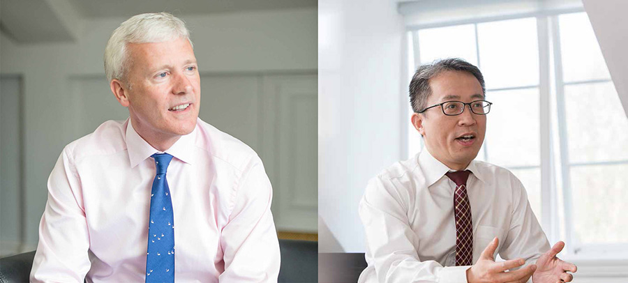 英國(guó)豪邁首席執(zhí)行官Andrew先生和集團(tuán)中國(guó)區(qū)總裁張明先生