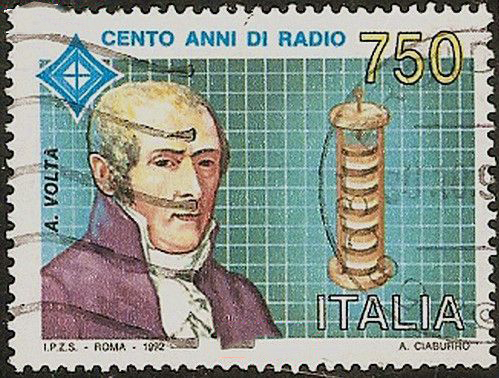 伏特和他的發明還曾被制成郵票來紀念