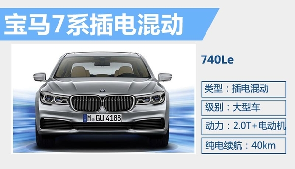 寶馬740Le插電混動(dòng)版 純電動(dòng)行駛40km