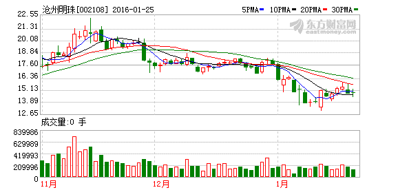 滄州明珠今日停牌 擬披露重大事項 滄州明珠今日停牌 擬披露重大事項