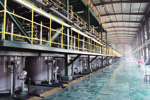 瑞盛新能源的高純石墨現代化生產線。