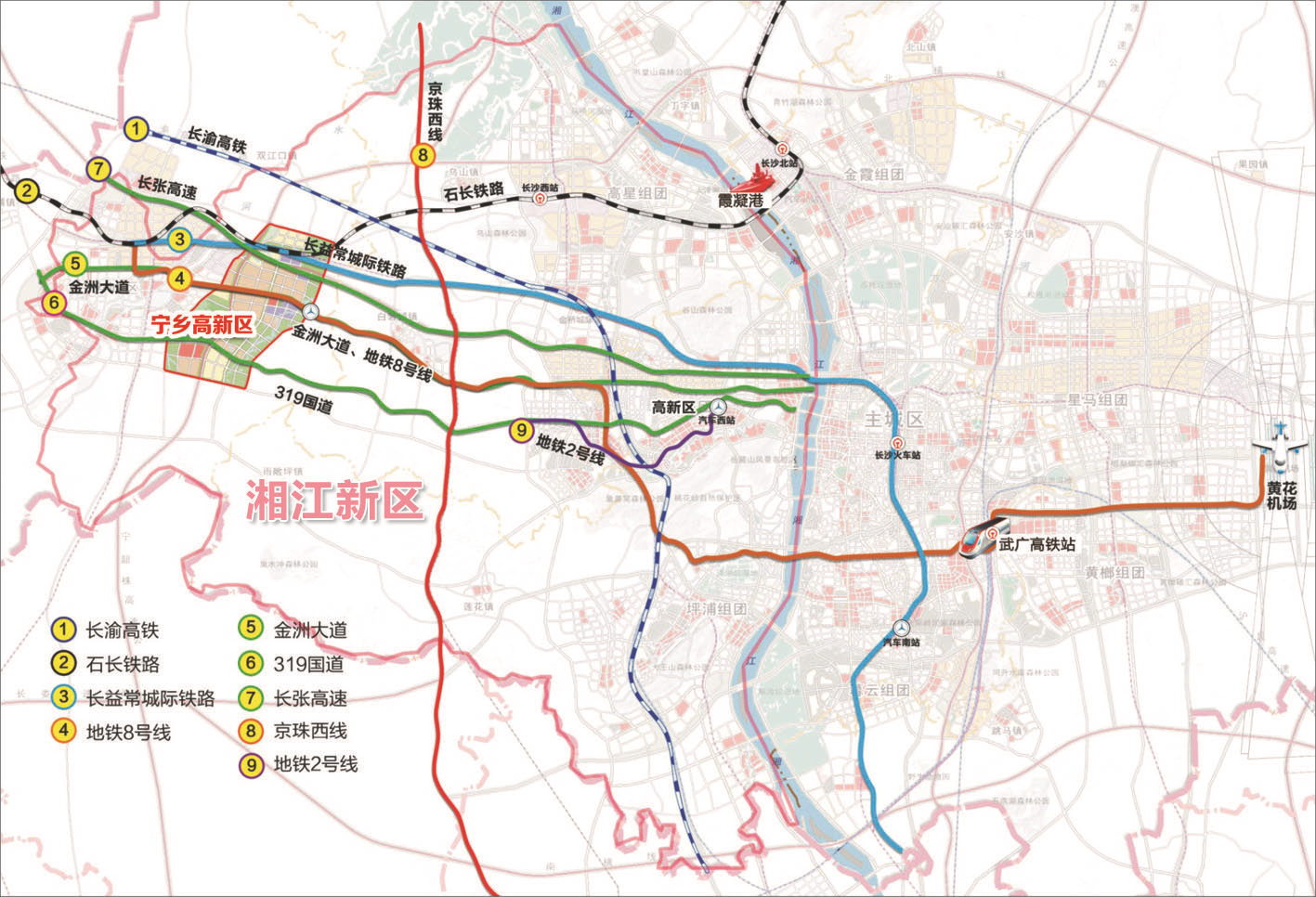 寧鄉地理位置圖
