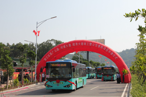 綠色交通先行 汕頭引進首批100臺比亞迪純電動公交 綠色交通先行 汕頭引進首批100臺比亞迪純電動公交