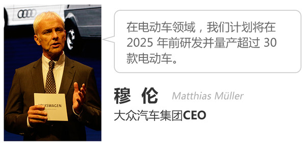 大眾2025戰略發展目標：研發并量產超過30款電動車