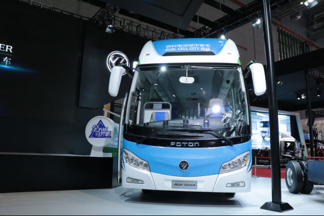 能效高零排放 上海車展氫燃料電池車搶眼球