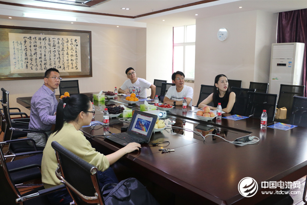 中國電池網一行與惠強新材相關領導交流座談