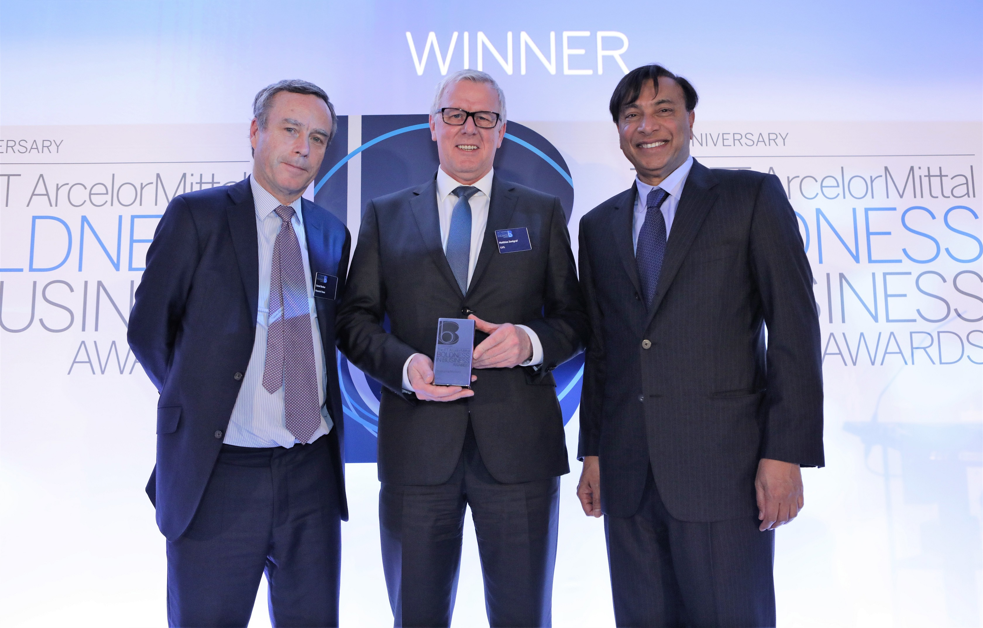 寧德時代榮獲英國《金融時報》2017年“商業魄力獎”