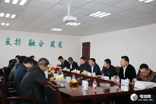 中國電池新能源產業鏈調研團一行與智航新能源相關領導交流、座談