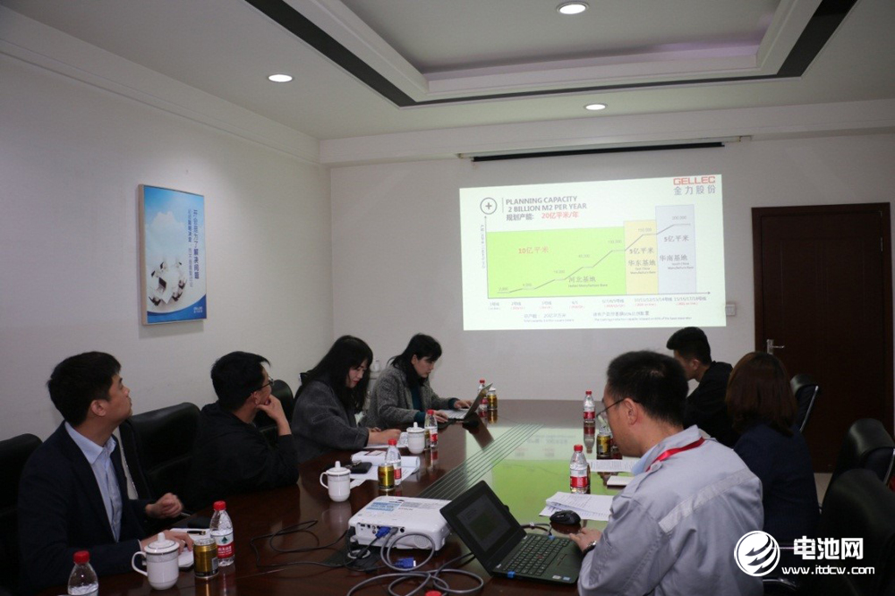 中國電池新能源產業鏈調研團一行與金力股份相關領導交流、座談