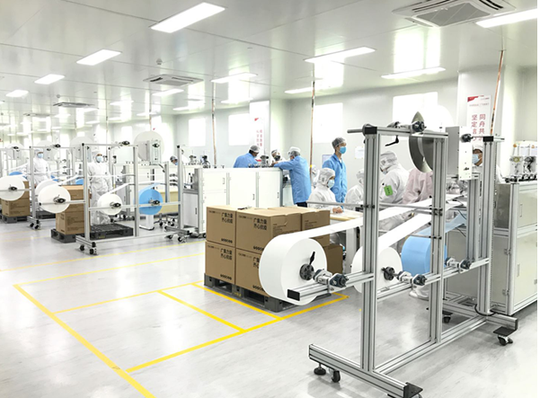 廣汽集團(tuán)正式開始自制口罩的批量生產(chǎn)