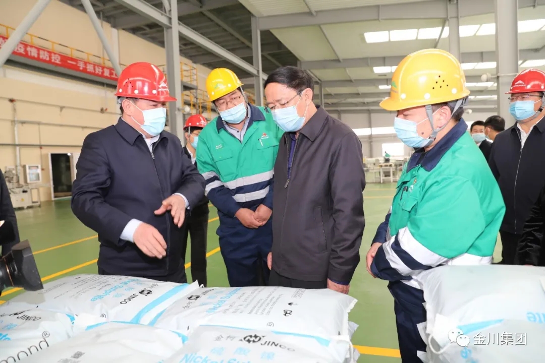 甘肅省政協黨組書記、主席歐陽堅到金川集團調研