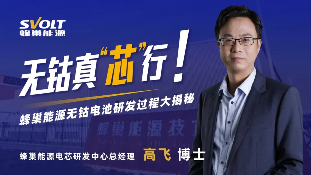 直播再揭秘！走進(jìn)蜂巢能源無(wú)鈷電池研發(fā)中心