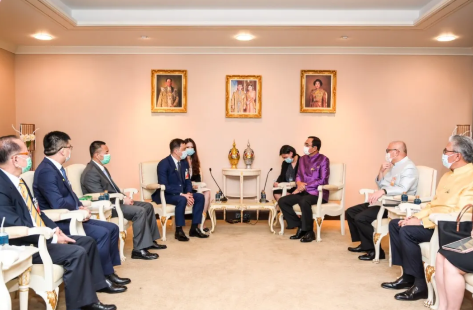 泰國總理巴育會見長城汽車東盟團隊 圖片來源:長城汽車官微 泰國總理巴育會見長城汽車東盟團隊 圖片來源:長城汽車官微