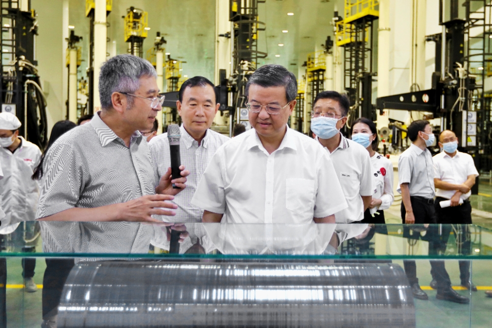 海關總署黨委書記、署長倪岳峰調研銀川隆基光伏科技有限公司