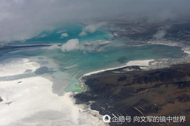 空中看扎不耶鹽湖 空中看扎不耶鹽湖