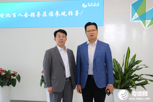 中關(guān)村新型電池技術(shù)創(chuàng)新聯(lián)盟秘書長(zhǎng)于清教一行參觀考察?？怂箍抵圃熘悄? /></p><p style=