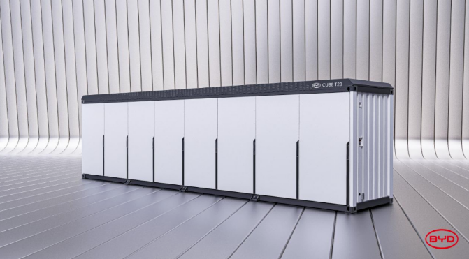 比亞迪電網級儲能產品BYD CUBE T28
