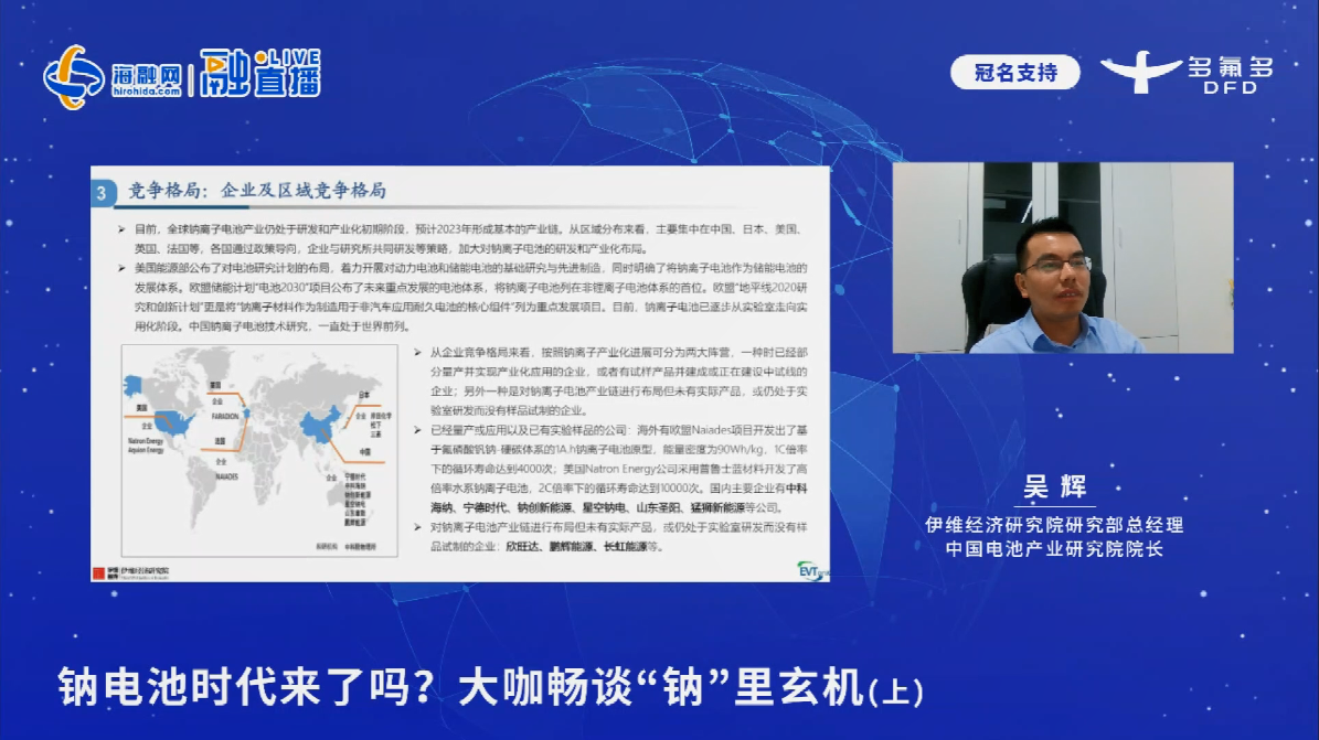 伊維經濟研究院研究部總經理/中國電池產業研究院院長吳輝