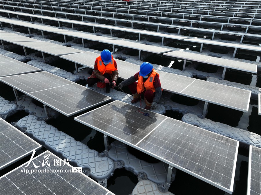 山東聊城：202兆瓦水上漂浮式光伏電站即將投產發電