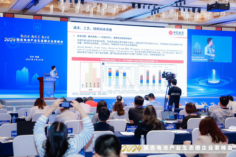 2024固態(tài)電池產(chǎn)業(yè)生態(tài)圈企業(yè)家峰會現(xiàn)場