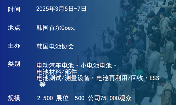 坐標(biāo)韓國首爾！2025年3月電池儲能行業(yè)將有大動作
