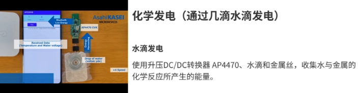 用幾滴水滴發(fā)電的應用演示