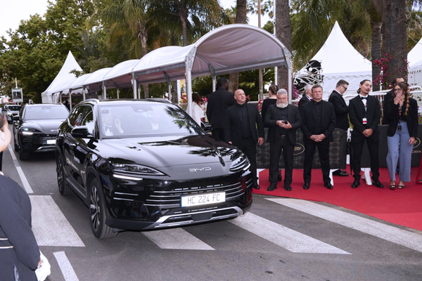 比亞迪旗下多款車型亮相戛納電影節(jié)，向世界展示中國智造！